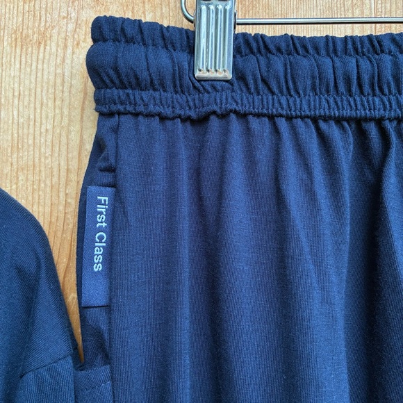 Van Laack For Lufthansa Mens Navy Blue Pajamas Sz Large - Picture 5 of 6